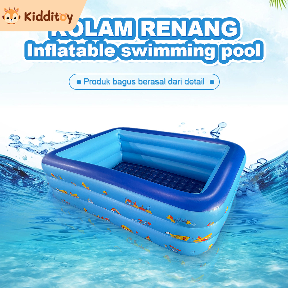 Jual Kidditoy Kolam Renang Anak Jumbo PVC 3ring / Kolam Mandi Bola ...