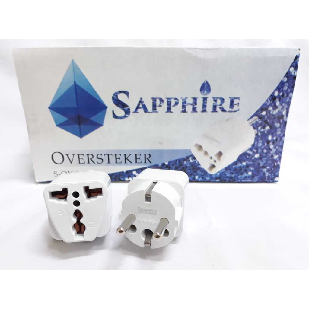 Dutron Sapphire Oversteker wanpro 3 lubang DV SSG 01 multifungsi Sambungan Steker