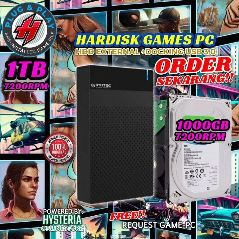 Jual Hardisk Game PC 1Tb 7200Rpm +Docking USB 3.0 Premium Games Bebas ...