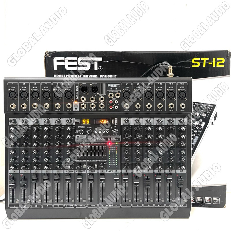 Jual Mixer Audio Fest ST12 12channel Original 12 Channel FEST ST 12 ...