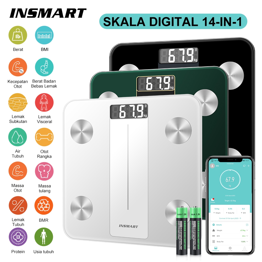 Jual INSMART Timbangan Badan Digital Timbangan Badan Digital Body Fat