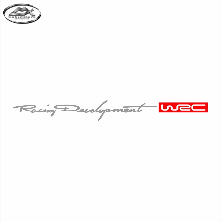 Jual STICKER RACING DEVELOPMENT WRC BUMPER MOBIL STIKER CUTTING ...