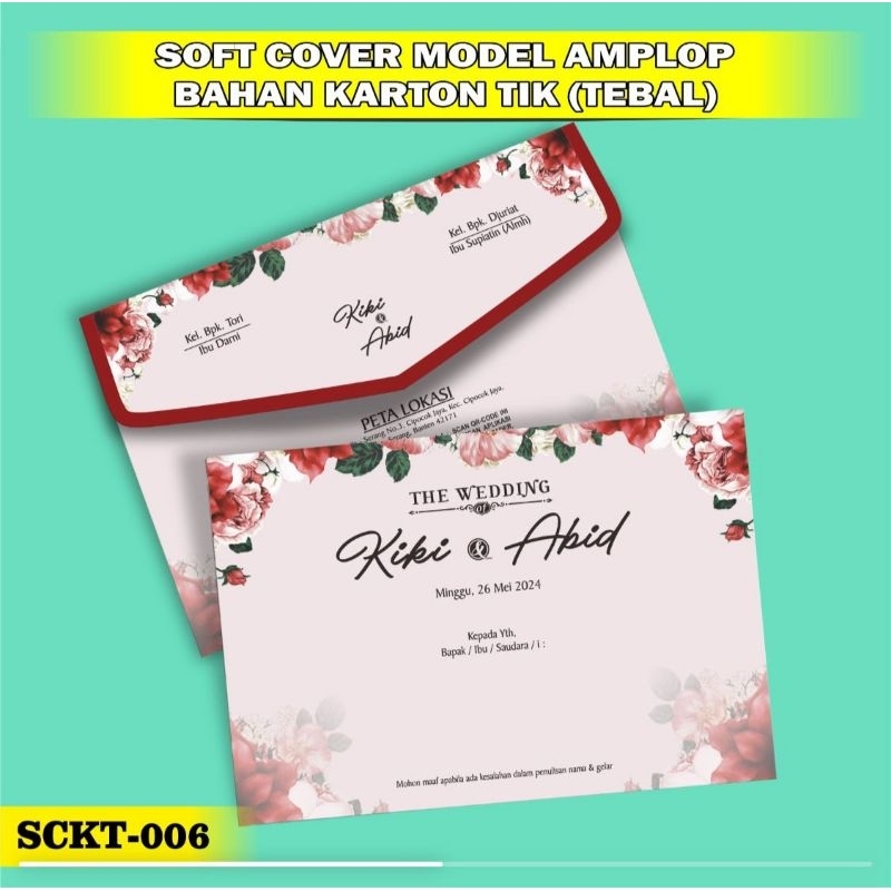 Jual Undangan Softcover Murah Cetak Undangan Pernikahan Softcover