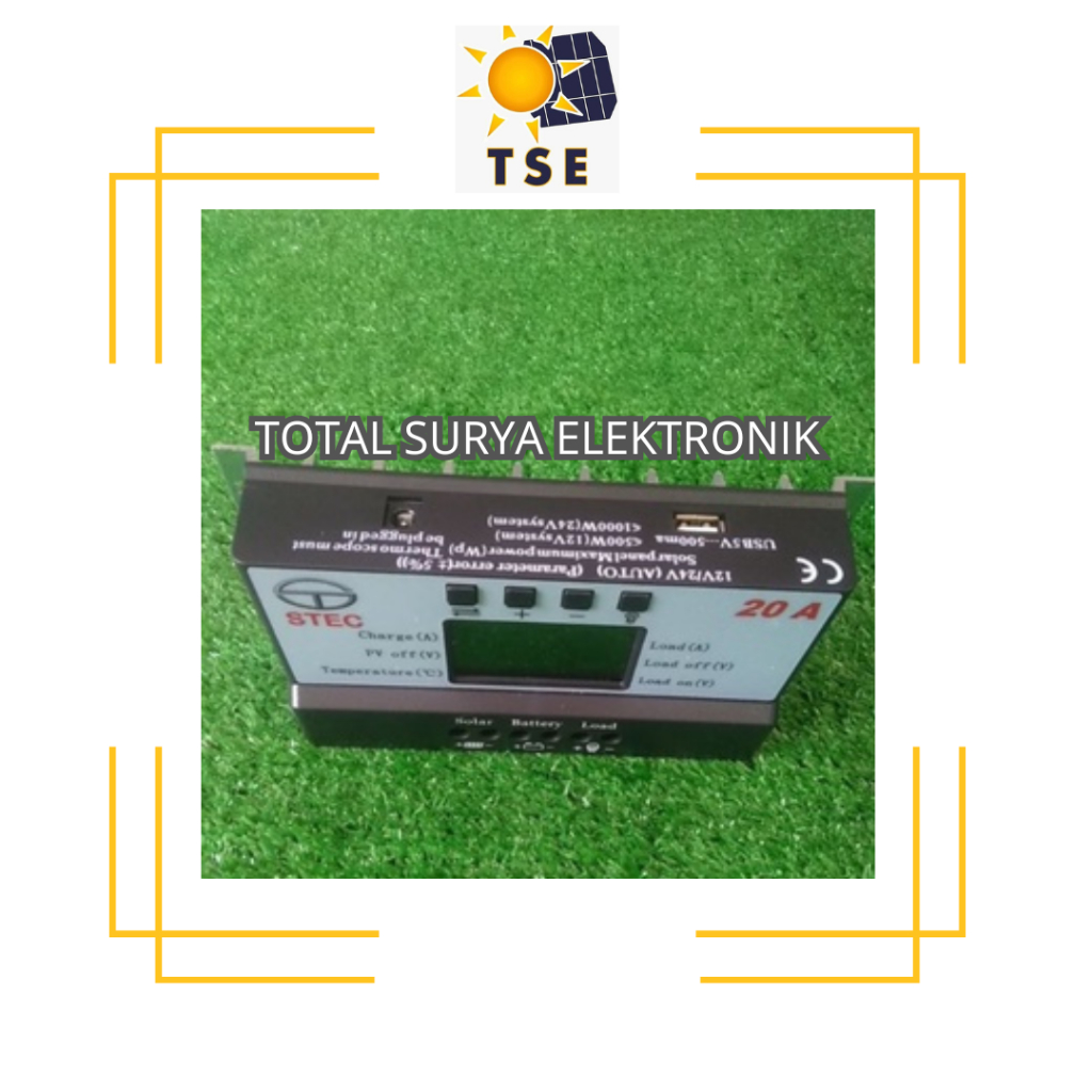 Jual KONTROLLER PANEL SURYA PWM STEC 20A DIGITAL | Shopee Indonesia