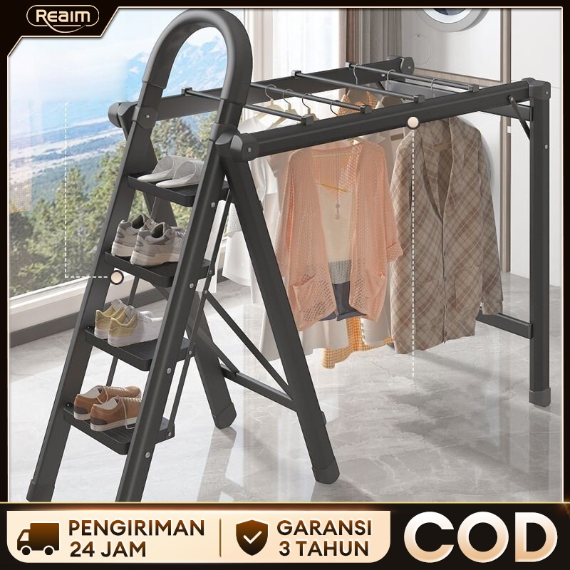 Jual REAIM tangga lipat Tangga Rumah Lipat Tangga Besi Lipat Household