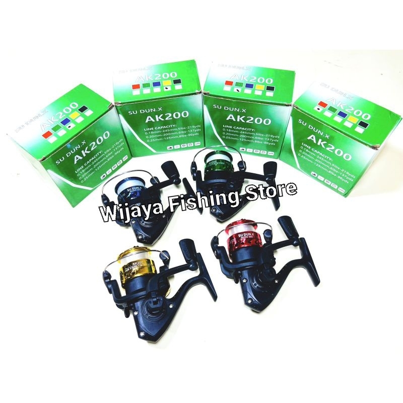 Jual Reel Pancing Sudunx Su Dunx AK 200 Atom Atau Besi | Shopee Indonesia