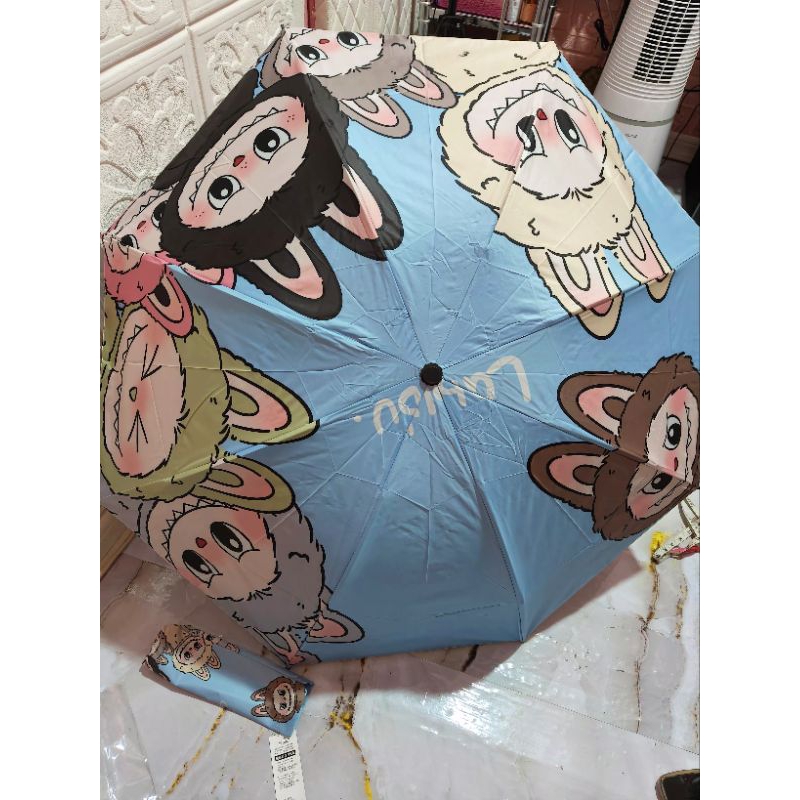 Jual PAYUNG LABUBU MANUAL BIRU | Shopee Indonesia