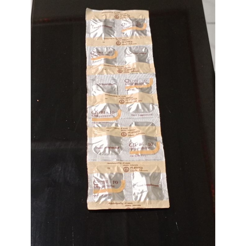 Jual QUBI Q UBI 10 MG UBIQUINONE STRIP 10 tablet suplemen | Shopee ...