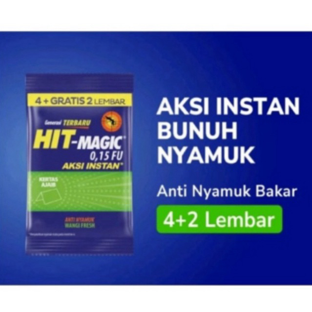 Jual Hit Mat Magic Aksi Instan Obat nyamuk bakar Hit tanpa asap isi ...