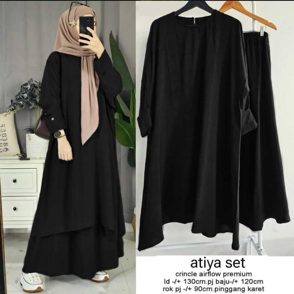 Jual Yulianty Hijab - Fatiya Set ( Rok + Tunik ) One Set Abaya Bahan ...