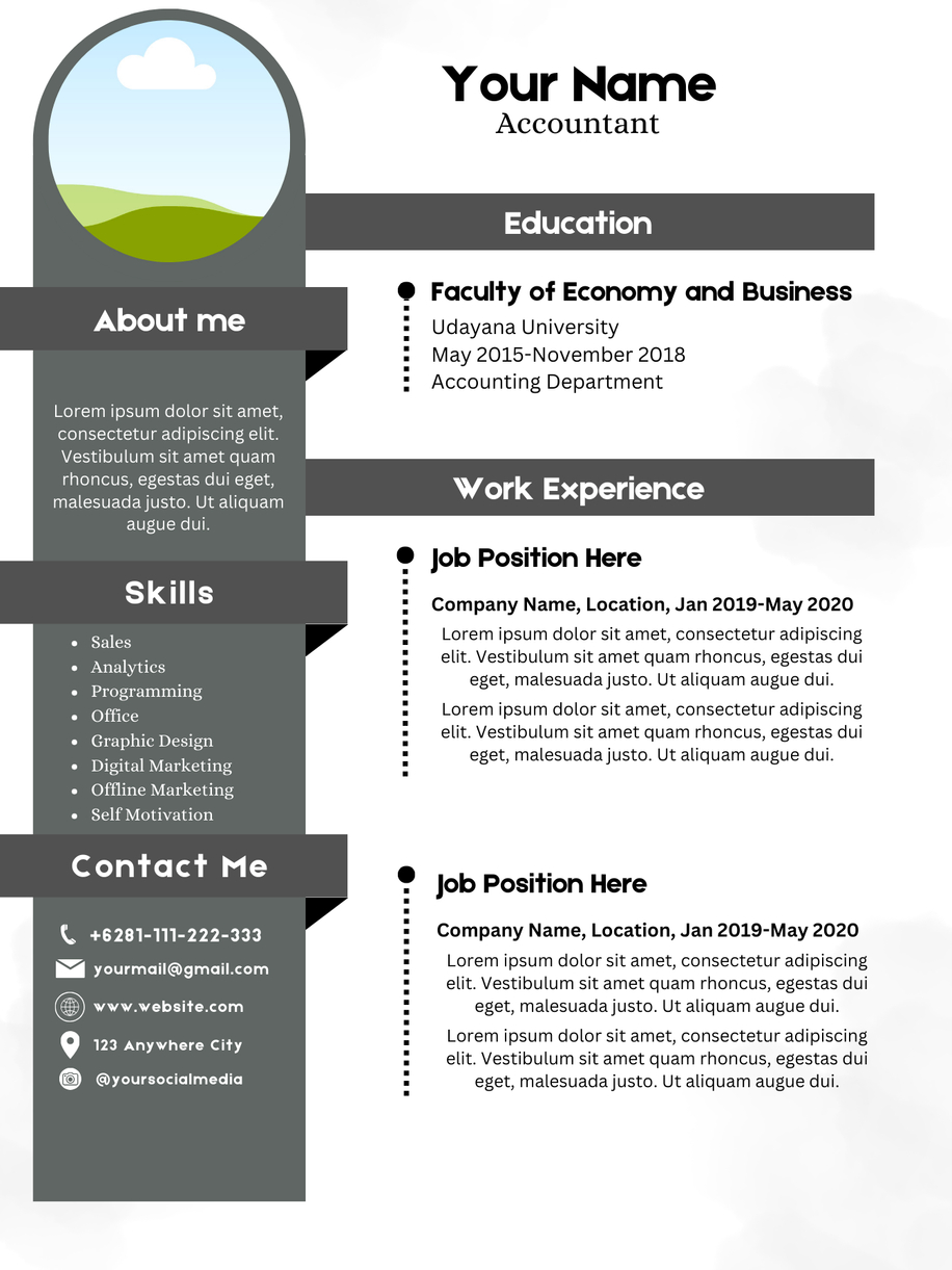 Jual CV TEMPLATE CLASSIC | Shopee Indonesia