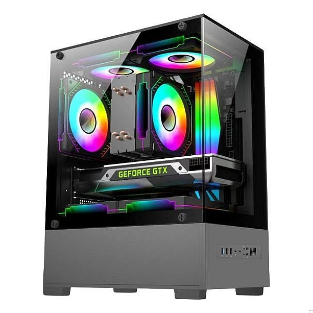 Jual CASING RAPTOR GLASS FLOW A SERIES INCLUDE 3 FAN RGB | Shopee Indonesia