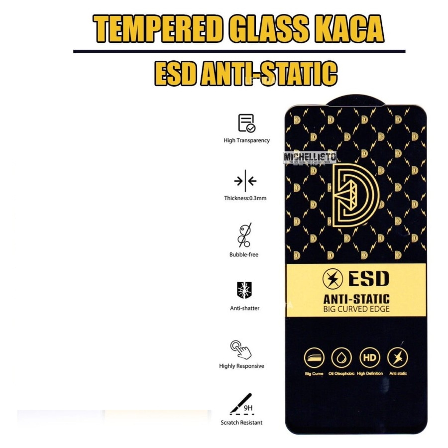 Jual Tempered glass Anti Static Premium Full Layar Tecno POVA 6 Anti ...