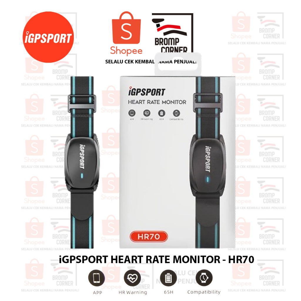 Jual iGPSPORT HEART RATE MONITOR HR70 [ HEART RATE ARM MONITOR