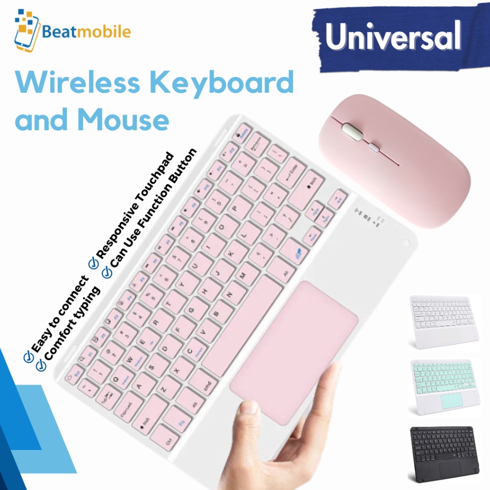 Jual KODE T68I Wireless Keyboard Mini Portable 1 inch 2in1 Bluetooth ...
