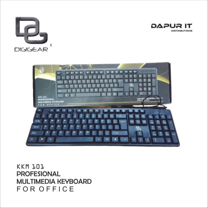 Jual KEYBOARD USB DIGIGEAR MULTIMEDIA KKM 101 | Shopee Indonesia