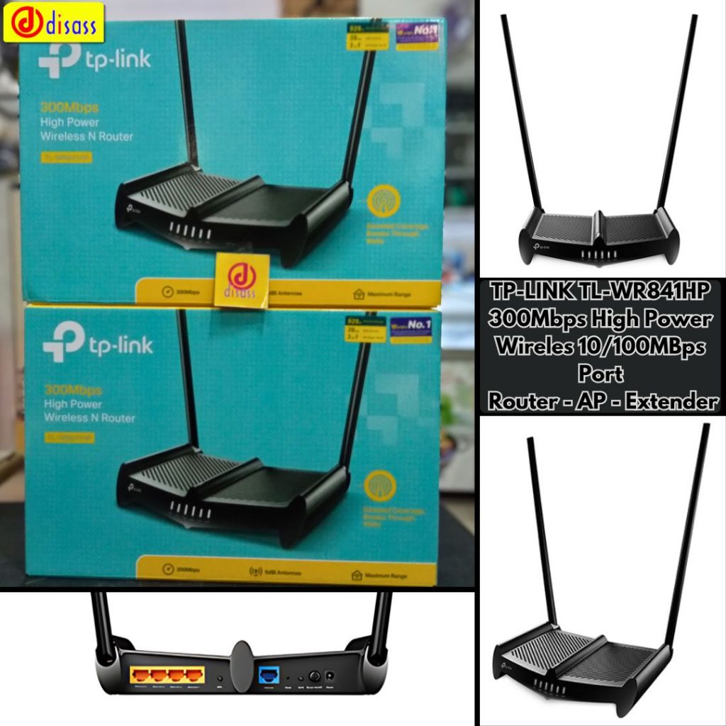 Jual ROUTER TP-LINK WR 841HP HIGH POWER 300MBPS WIRELESS ROUTER ...