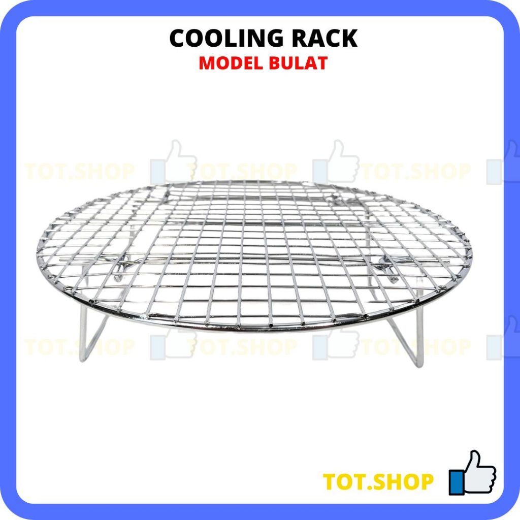 Jual MODEL BULAT Cooling Rack Folding Round Tatakan Pendingin Kue Rak ...
