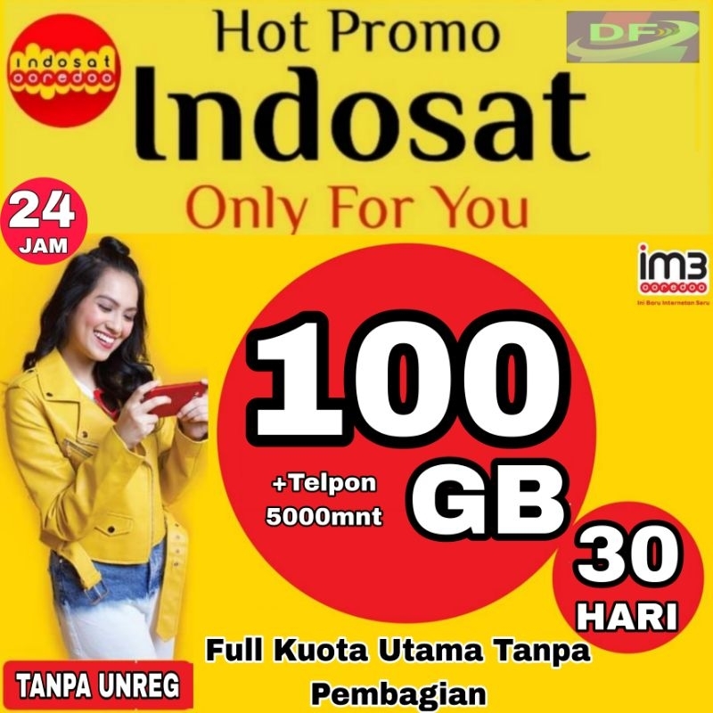 Jual PAKET KUOTA INTERNET INDOSAT PROMO 50GGB 100GB 150GB | Shopee ...