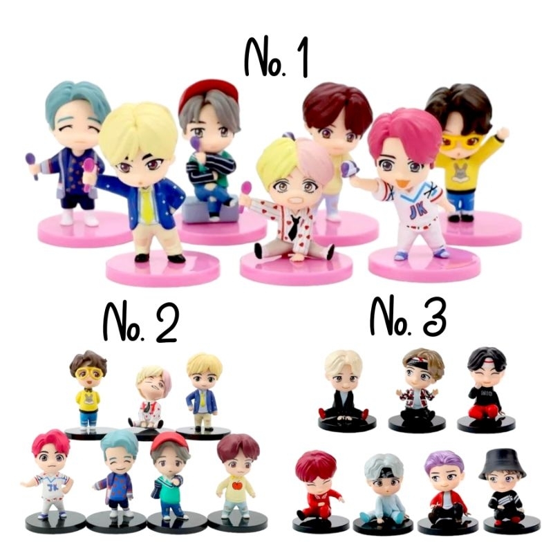 Jual shoppinghappyid Full Set Bts Bt21 Kpop Action Figure RM Kim Nam ...