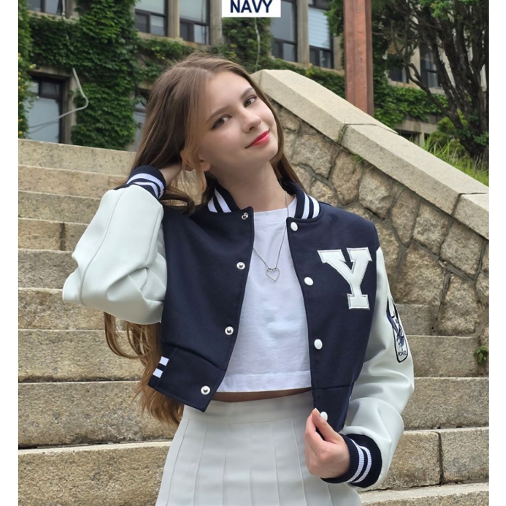 Yonsei University Jacket Yonsei University Black Varsity Jacket
