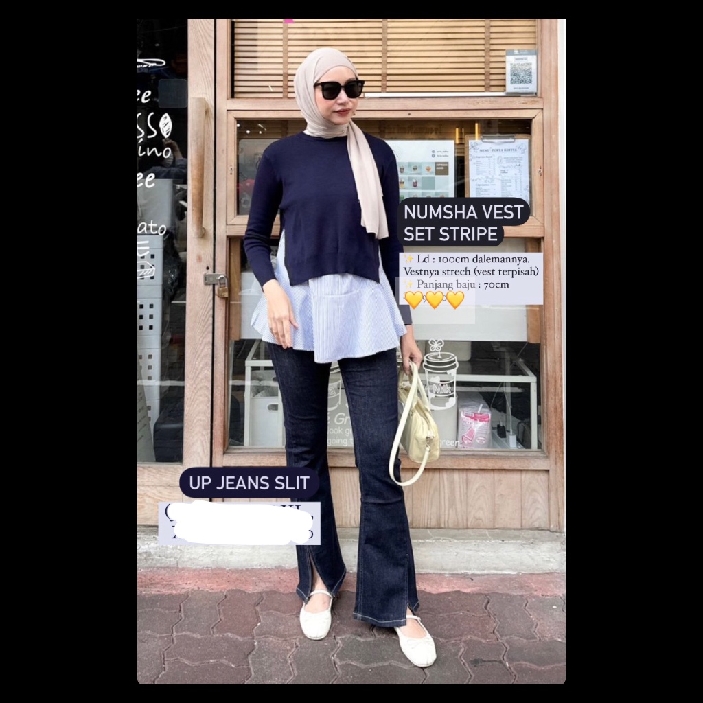 Jual Numsha Set (Vest + Inner Blouse)Original Bangkok by Numsha ...