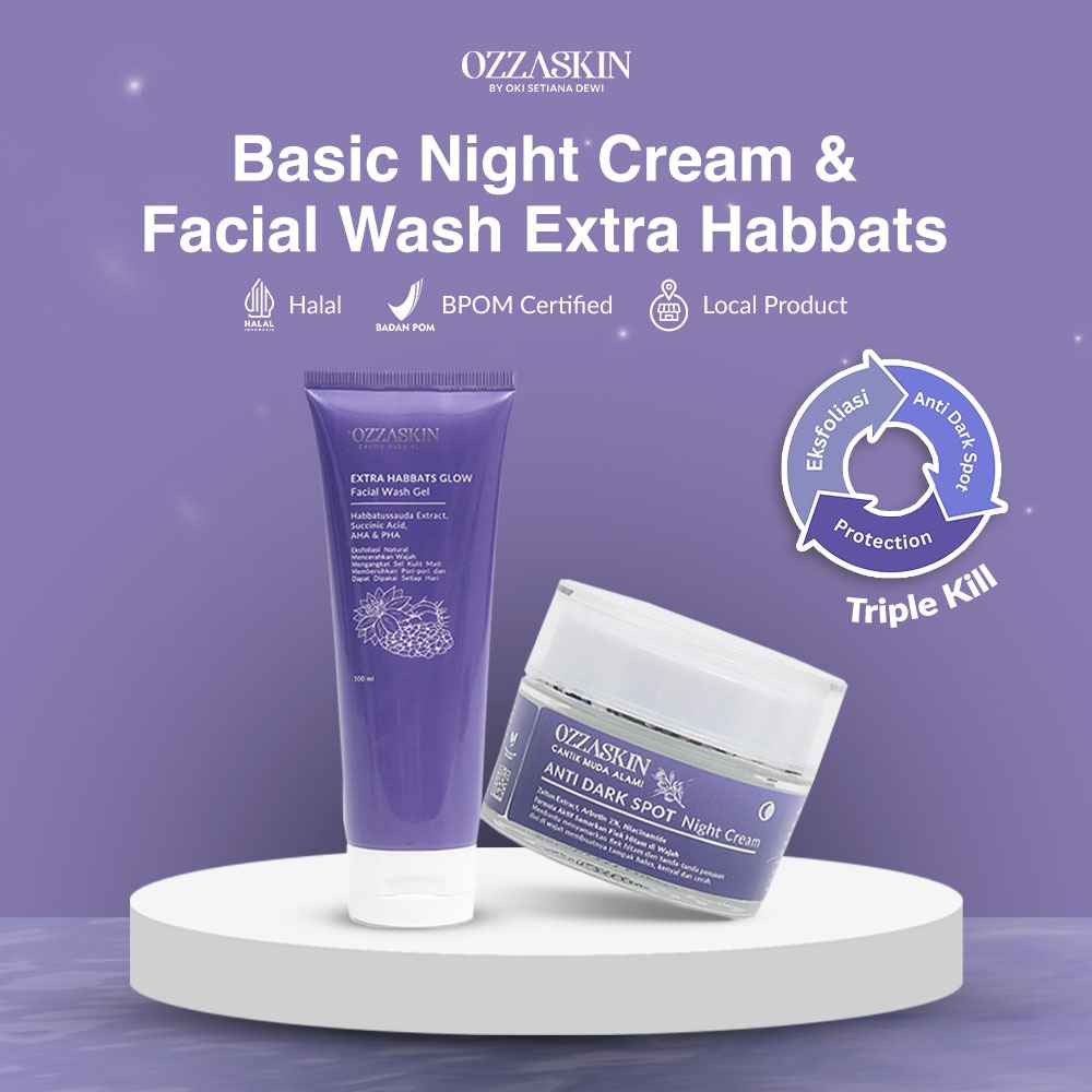 Jual Ozzaskin Official By Oki Setiana Dewi Basic Skincare Night