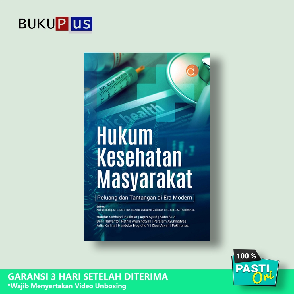 Jual Buku Hukum Kesehatan Masyarakat : Peluang dan Tantangan di Era ...