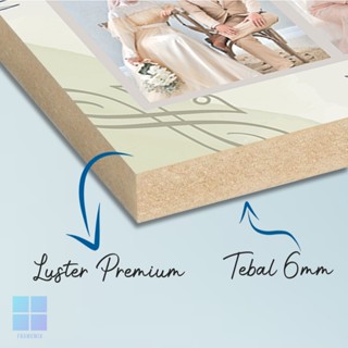 Jual CETAK FOTO PREWEDDING 16Rs JUMBO 40X60CM BINGKAI MDF CUBUCUBU