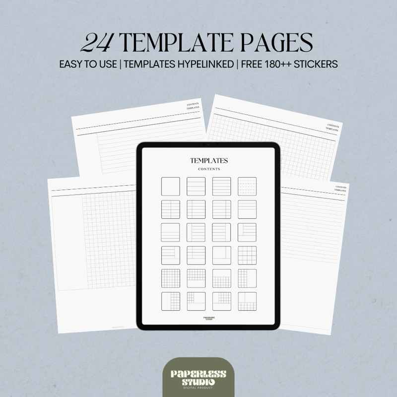 Jual Simple Earth Tone Digital Notebook by Paperless [BUY 1 GET 10 ...