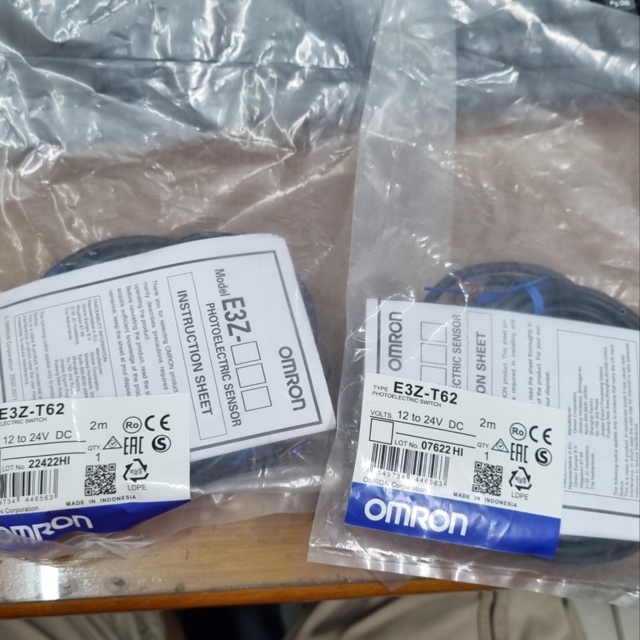 Omron E3Z-T62 Photo Electric Switch – 1PC NEW, Industrial Photoelectric Sensor