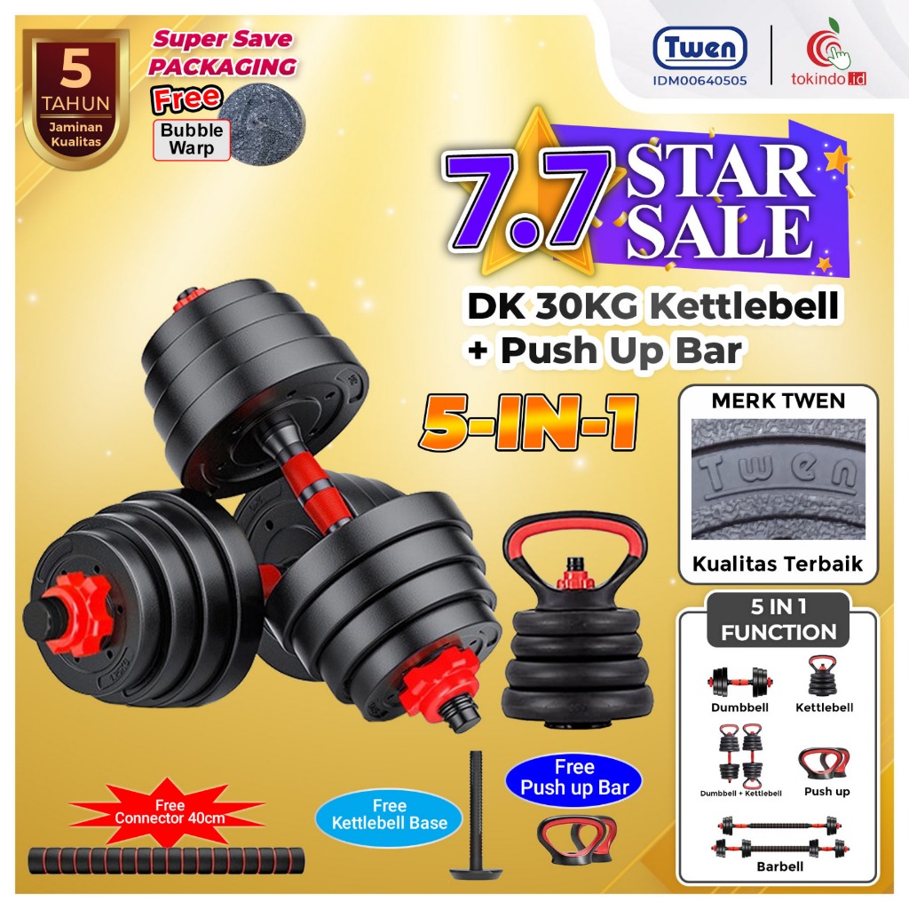 Jual Twen Dumbbell Set 30kg DS30 DK30 Peralatan Fitness | Shopee Indonesia