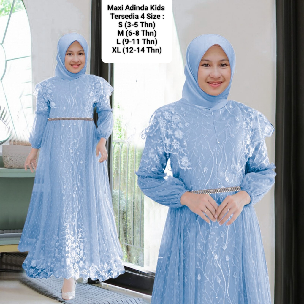 Jual Pakaian Muslim Anak Wanita Dan Remaja Abg Perempuan Kekinian Model ...