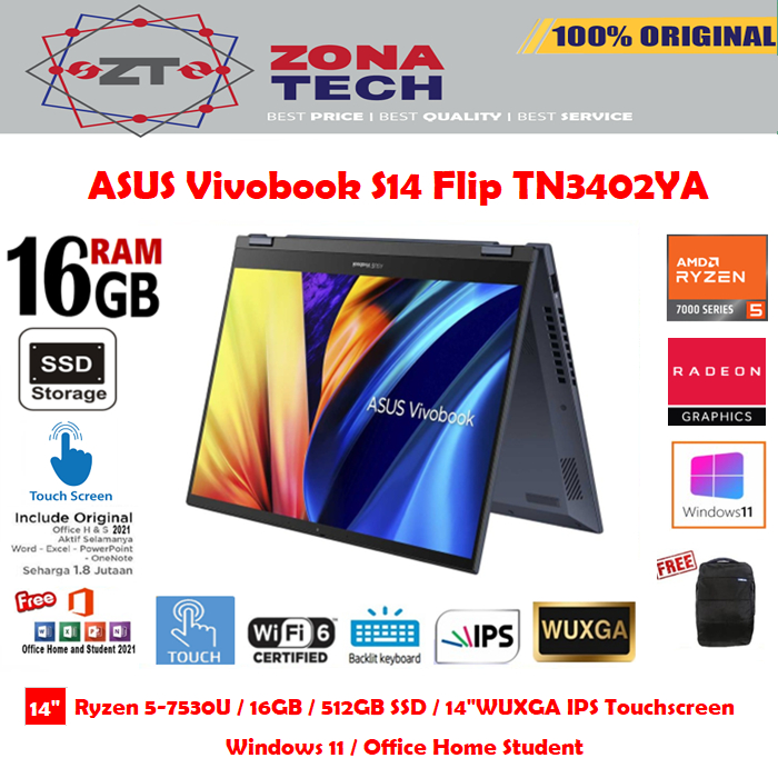 Jual asus vivobook flip 14 tm420ia ryzen Harga Terbaik
