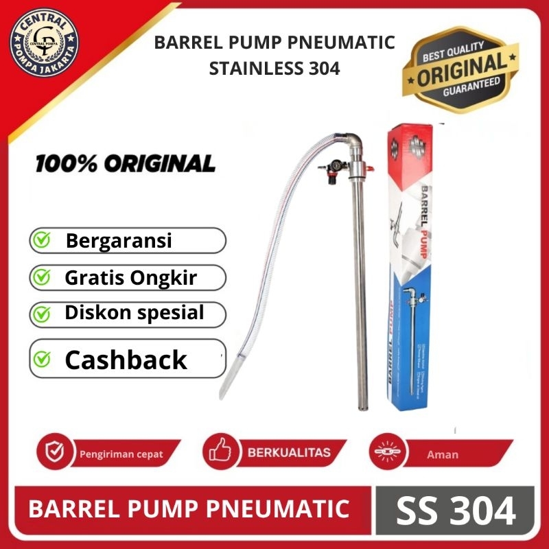 Jual Barrel pump pneumatic stainles 304 pneumatic drum pump sus 304 ...