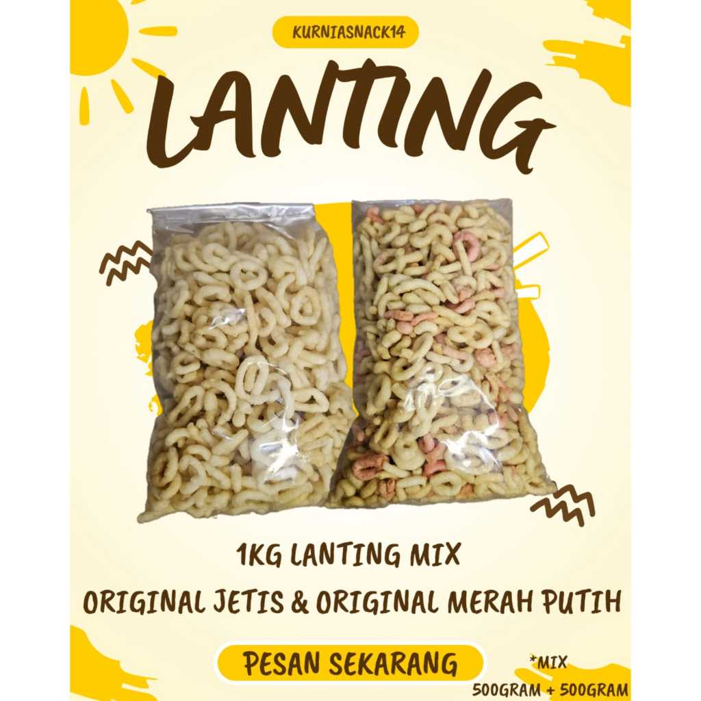 Jual 1KG LANTING SINGKONG ANEKA RASA BISA MIX 2 RASA (ORI JETIS/ORI ...