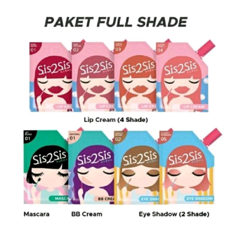Jual sis2sis lipcream, esedow, mascara 9g | Shopee Indonesia
