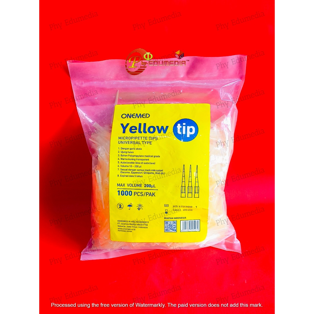 Jual Yellow tip 200 ul Isi 100 / Yellowtip isi 100pcs Onemed | Shopee ...