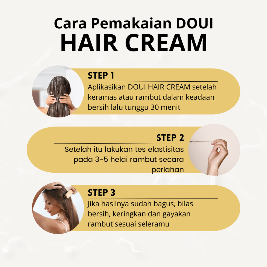 Jual DOUI Hair Cream Treatment keratin moisturizer smoothing hair ...