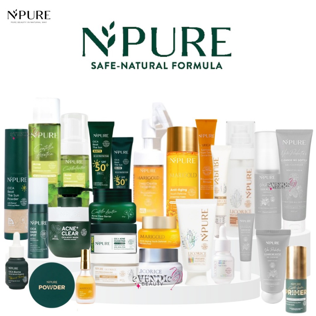Jual READY CICA NPURE / N'PURE serum / facial wash toner day night ...