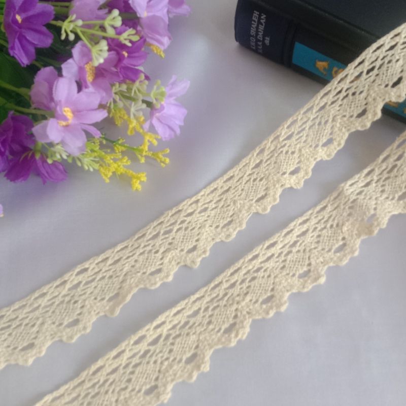 Jual Renda renda Rajut Renda Kait 2cm | Shopee Indonesia