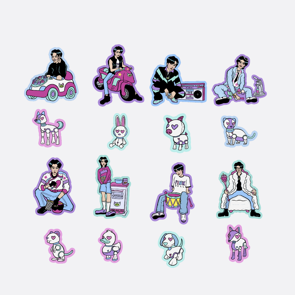 Jual [READY] STRAY KIDS + SKZOO Die Cut Stickers | Shopee Indonesia