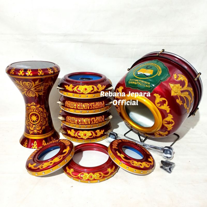 Jual Rebana Hadroh 1 Set Ukir Jepara Asli | Shopee Indonesia