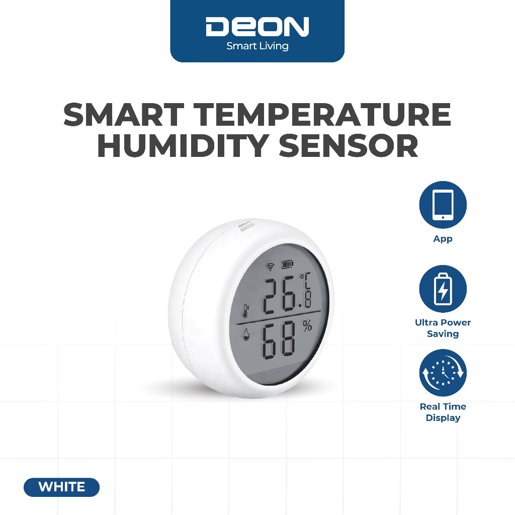 Jual DEON Smart HOME Temperature & Humidity Sensor - Pendeteksi ...