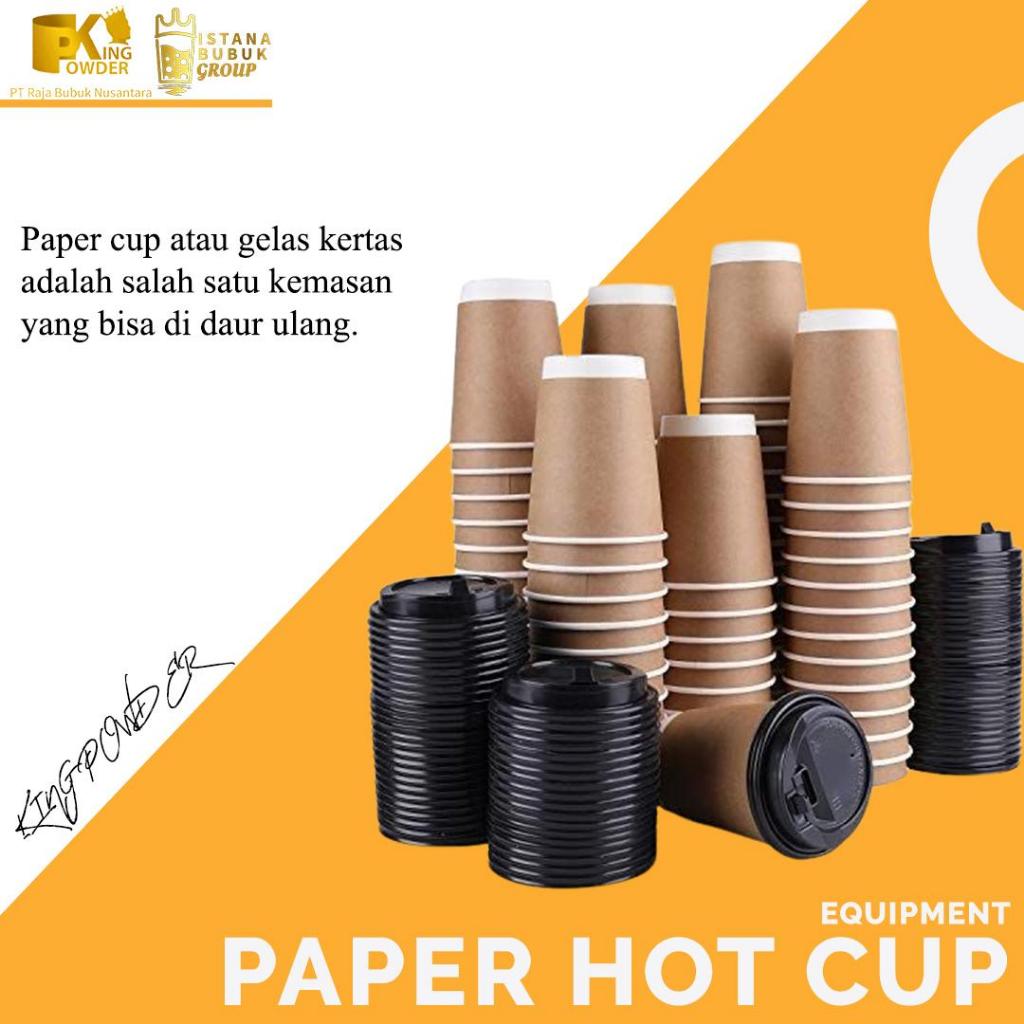 Jual Paper Cup Hot 8oz / 50pcs (Cup Saja Tidak Termasuk Tutupnya ...