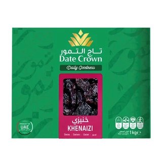 Date Crown Kurma Khenaizi (1kg) dari UAE in Box