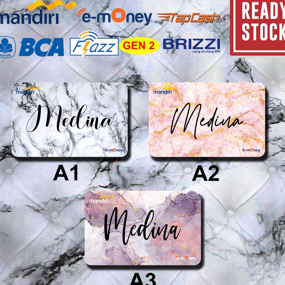Jual Promo Emoney mandiri flazz bca gen 2 brizzi tap cash custom kartu ...