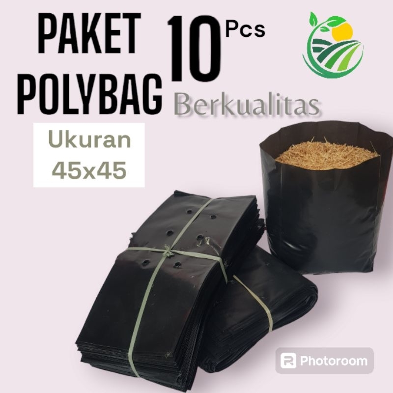Jual POLYBAG tanaman paket 10 pcs ukuran 45x45 | Shopee Indonesia