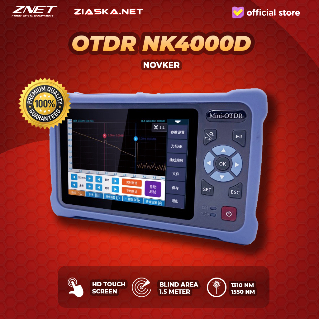 Jual Otdr Mini Nk Smart Otdr Nm Scupc Km Optical Fiber