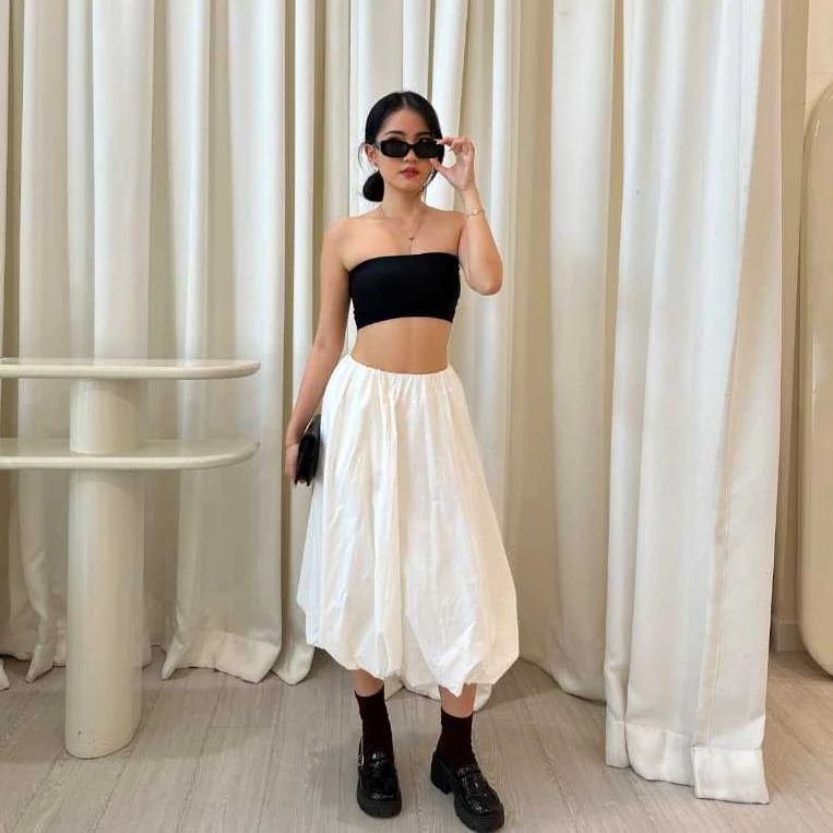 MEGHAN Baloon Midi Skirt 